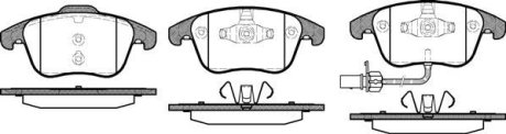 Колодки тормозные диск. перед. (Remsa) Audi A4 1.8 07-15,Audi A4 2.0 07-15,Audi A4 2.7 07-15 (P13193.11) WOKING P1319311