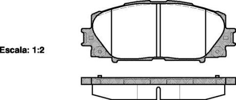 Колодки тормозные диск. перед. (Remsa) Toyota Yaris II 05>,Yaris III 10> (P13243.00) WOKING P1324300