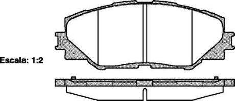 Колодки тормозные диск. перед. (Remsa) Toyota Auris (06-12), Rav4 (06-12) (12-15) (P13343.00) WOKING P1334300