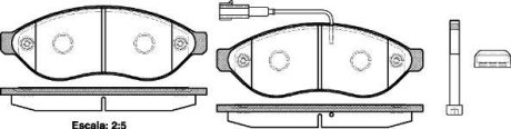 Колодки гальмівний диск. перед. (Remsa) Citroen Jumper 2.2 06-,Citroen Jumper 3.0 06- (P13373.01) WOKING P1337301