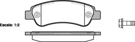 Колодки тормозные диск. задн. (Remsa) Citroen Jumper 2.2 06-,Citroen Jumper 3.0 06- (P13383.00) WOKING P1338300