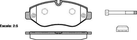 Колодки тормозные диск. перед. (Remsa) Mercedes-benz M-class (w166) 3.0 11-,Mercedes-benz Sprinter 35-t 1.8 06- (P13453.00) WOKING P1345300