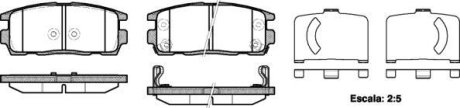 Колодки тормозные диск. задн. (Remsa) Chevrolet Captiva Antara 06> (P13603.12) WOKING P1360312