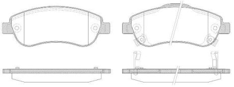 Колодки гальмівний диск. перед. (Remsa) Honda Cr-v iii 2.0 06-,Honda Cr-v iii 2.2 06- (P13893.02) WOKING P1389302