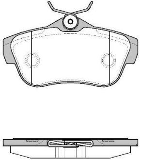 Колодки гальмівний диск. задн. (Remsa) PSA Jumpy Expert II 07> (P13993.00) WOKING P1399300