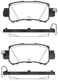 Колодки гальмівний диск. задн. (Remsa) Mazda Cx-5 2.0 11-,Mazda Cx-5 2.2 11- (P14073.00) WOKING P1407300