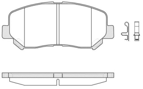 Колодки тормозные диск. перед. (Remsa) Mazda Cx-5 2.0 11-,Mazda Cx-5 2.2 11- (P14133.02) WOKING P1413302