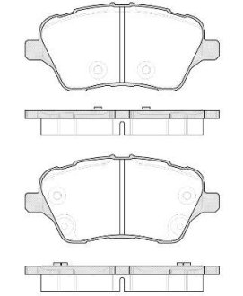 Колодки тормозные диск. перед. (Remsa) Ford B-max 1.0 12-,Ford B-max 1.4 12-,Ford B-max 1.5 12- (P14143.00) WOKING P1414300