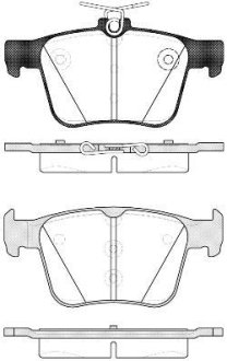 Колодки гальмівний диск. задн. (Remsa) Audi A3 2.0 12-,Audi A3 limousine 2.0 13- (P14163.10) WOKING P1416310