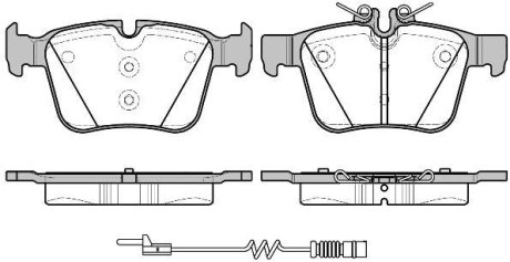 Колодки тормозные диск. задн. (Remsa) Mercedes-benz C-class (s205) 1.6 14-,Mercedes-benz C-class (s205) 2.0 14- (P14163.20) WOKING P1416320