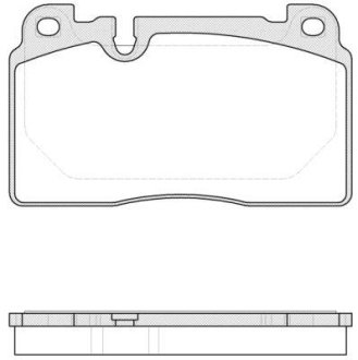 Колодки тормозные диск. перед. (Remsa) Audi A6 13> A7 14> Q5 12> / Porsche Macan 14> (P14273.00) WOKING P1427300