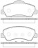 Колодки тормозные диск. перед. (Remsa) Citroen C4 cactus 1.2 14-,Citroen C-elysee 1.2 12- (P14303.00) WOKING P1430300 (фото 1)