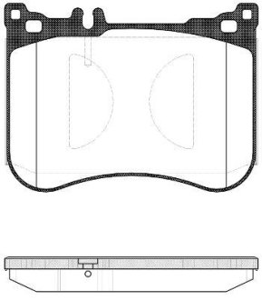 Колодки тормозные диск. перед. (Remsa) Mercedes-benz S-class 2.1 13-,Mercedes-benz S-class 3.0 13- (P14343.00) WOKING P1434300