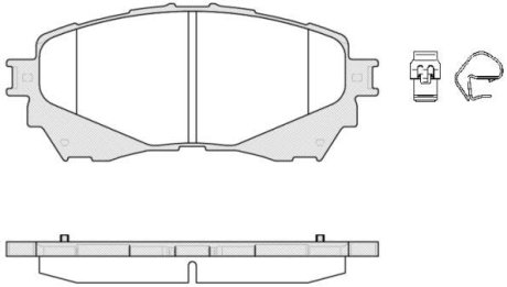 Колодки тормозные диск. перед. (Remsa) Mazda 6 (12-) (P14383.04) WOKING P1438304