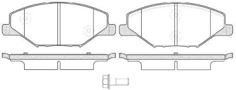 Колодки тормозные диск. перед. (Remsa) Skoda Fabia 1.2 06-14,Skoda Fabia 1.4 06-14 (P14533.00) WOKING P1453300