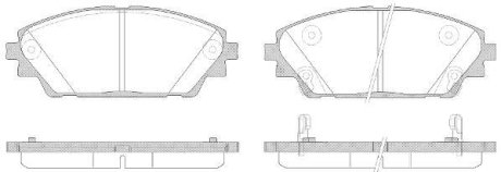 Колодки тормозные диск. перед. (Remsa) Mazda 3 1.5 13-,Mazda 3 2.0 13-,Mazda 3 2.2 13- (P14693.02) WOKING P1469302