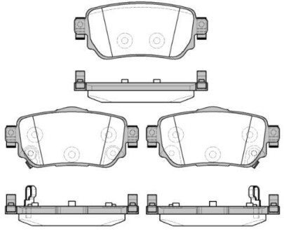 Тормозные колодки зад. Nissan X-Trail/Qashqai II 13- (TRW) WOKING P14823.02