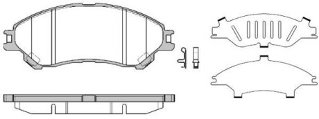 Колодки тормозные диск. перед. (Remsa) Suzuki SX4 S-Cross (13-), Vitara (15-) (P14893.02) WOKING P1489302