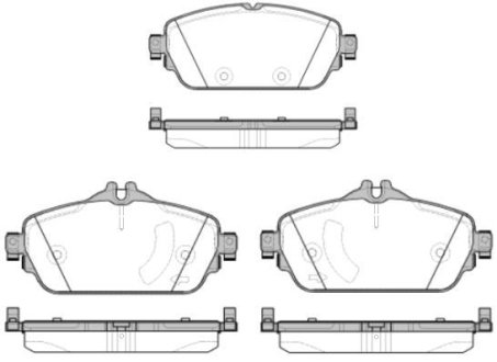 Колодки гальмівний диск. перед. (Remsa) Mercedes-benz C-class (w205) 1.6 13- (P14923.08) WOKING P1492308 (фото 1)