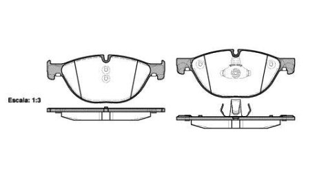 Колодки гальмівний диск. перед. (Remsa) Bmw 5 2.0 09-,Bmw 5 3.0 09-,Bmw 5 4.4 09- (P15143.00) WOKING P1514300