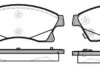 Колодки гальмівний диск. перед. (Remsa) Chevrolet Aveo III Cruze / Opel Astra J (P15313.12) WOKING P1531312 (фото 1)