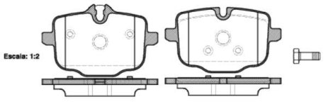 Колодки гальмівний диск. задн. (Remsa) BMW 5F10 5G30 7G11 (P15333.00) WOKING P1533300