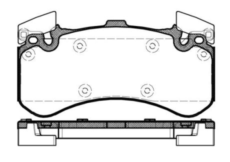 Колодки тормозные диск. перед. (Remsa) Audi A4 A5 A6 A7 A8 17> (P15633.00) WOKING P1563300