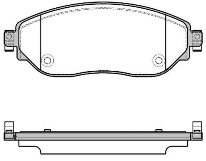 Колодки тормозные диск. перед. (Remsa) Renault Trafic III (14-), Opel Vivaro B (14-) (P17173.08) WOKING P1717308