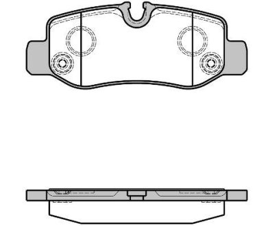 Колодки гальмівний диск. задн. (Remsa) MB Vito 447 14> (P17243.00) WOKING P1724300