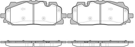 Колодки гальмівний диск. перед. (Remsa) Audi Q7 (16-) (P17673.00) WOKING P1767300