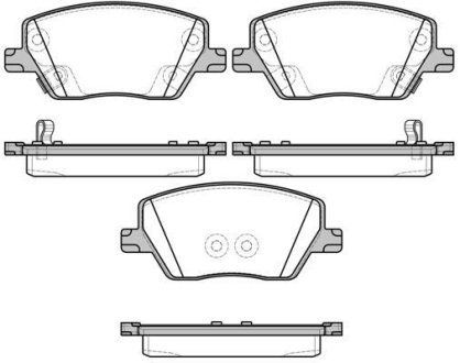 Колодки гальмівний диск. перед. (Remsa) Fiat Tipo 15> (P17953.02) WOKING P1795302