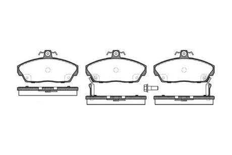 Колодки тормозные диск. перед. (Remsa) Honda Civic vii 1.3 00-06,Honda Civic vii 1.4 00-06 (P2373.02) WOKING P237302