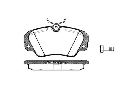 Тормозные колодки пер. Opel Omega 94-01 (Girling) WOKING P2823.00