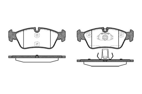 Тормозные колодки пер. BMW 3 (E36/E46) 94-07 (ATE) WOKING P2843.40