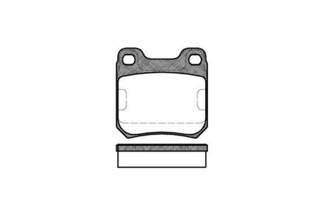 Тормозные колодки зад. Opel Vectra B/Omega B 94-03 (ATE) WOKING P3393.00