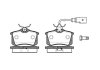 Колодки тормозные диск. задн. (Remsa) Ford Mondeo iii 3.0 00-07,Vw Polo 1.2 01-12 (P3633.51) WOKING P363351 (фото 1)