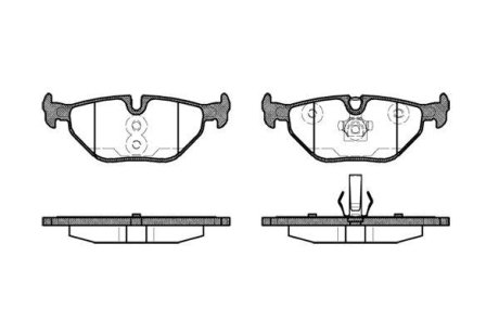 Колодки тормозные диск. задн. (Remsa) BMW 3e36, 3e46 (P3653.40) WOKING P365340