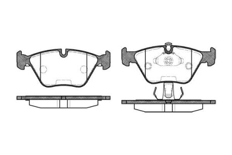 Тормозные колодки пер. BMW 5 (E39) 2.0-3.5i 95-03 WOKING P3703.25