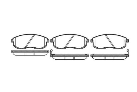 Колодки тормозные диск. перед. (Remsa) Nissan 350 z 3.5 02-,Nissan Teana i 2.0 03-08 (P3933.12) WOKING P393312