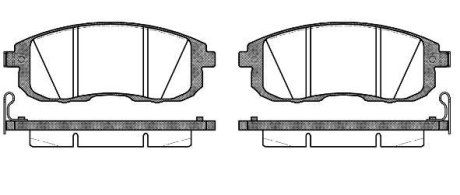 Колодки гальмівний диск. перед. (Remsa) Nissan Cube 1.5 07-,Nissan Cube 1.6 07- (P3933.14) WOKING P393314