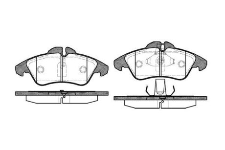 Колодки тормозные диск. перед. (Remsa) Mercedes-benz Sprinter 2-t 2.1 95-06,Mercedes-benz Sprinter 2-t 2.3 95-06 (P4783.00) WOKING P478300