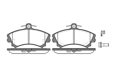 Колодки гальмівний диск. перед. (Remsa) Mitsubishi Colt vi 1.1 02-12,Mitsubishi Colt vi 1.3 02-12 (P4903.02) WOKING P490302