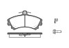 Колодки гальмівний диск. перед. (Remsa) Mitsubishi Colt 04> (P4903.21) WOKING P490321 (фото 1)