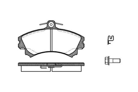 Колодки гальмівний диск. перед. (Remsa) Mitsubishi Colt 04> (P4903.21) WOKING P490321