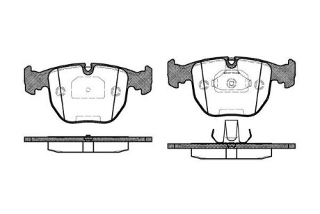 Колодки тормозные диск. перед. (Remsa) BMW X3e83 ATE ver. (P4963.00) WOKING P496300