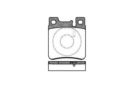 Колодки гальмівний диск. задн. (Remsa) MB C202 C203 E210 S140 (P5073.00) WOKING P507300