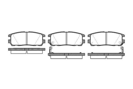 Колодки гальмівний диск. задн. (Remsa) Great wall Haval 5 2.0 10-,Great wall Haval 5 2.4 10- (P5263.02) WOKING P526302