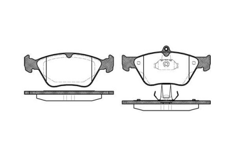 Гальмівні колодки пер. Vectra A/Omega B 92-05 (ATE) WOKING P5683.00