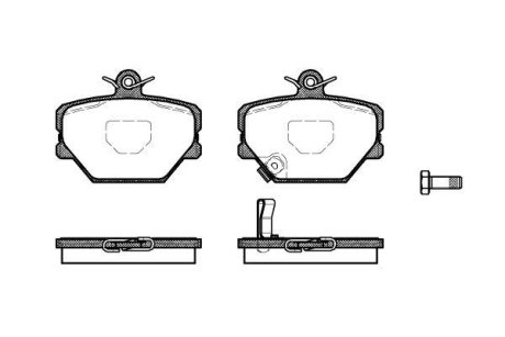 Колодки гальмівний диск. перед. (Remsa) Smart Fortwo CityCoupe 01>, 07> (P6053.02) WOKING P605302