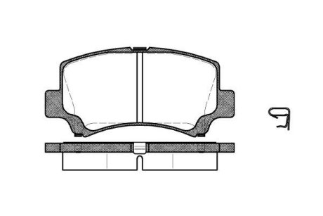 Колодки гальмівний диск. перед. (Remsa) Chery A1 (06-), Chery Jaggi (06-) (P6103.02) WOKING P610302